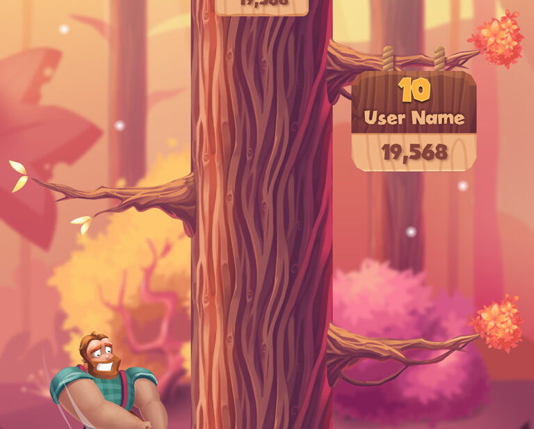 Timberman with Friends casual arcade game development
