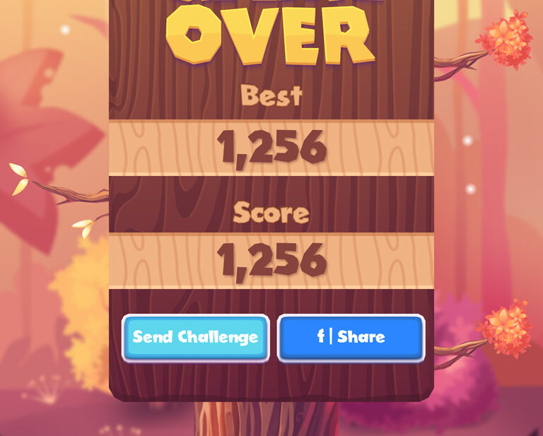 Timberman Game designed in the casual style