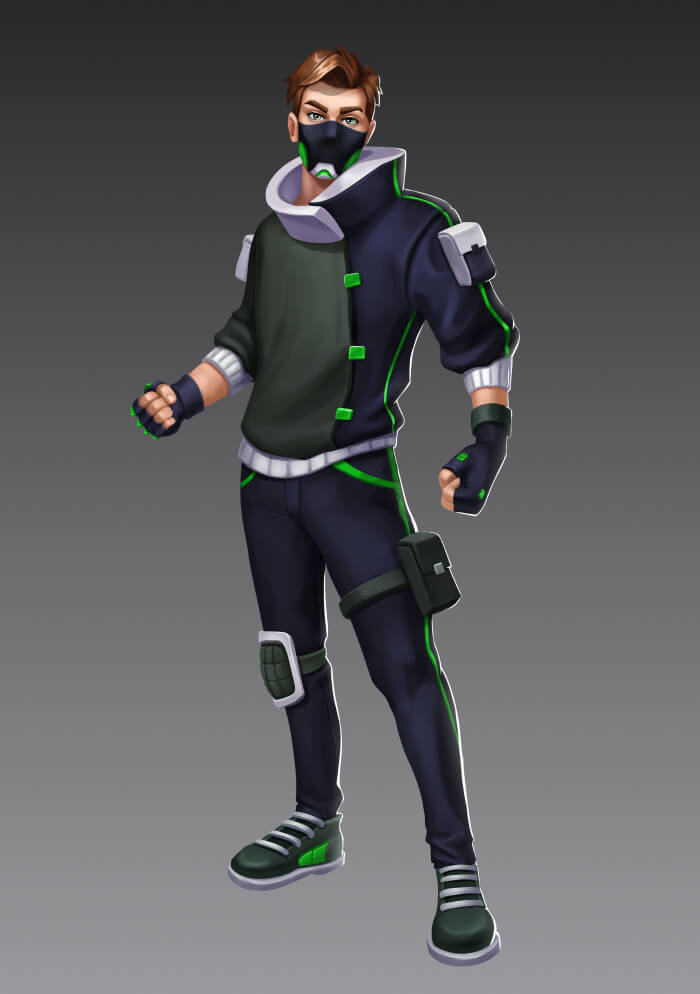 2D Character Design for Battle Royal Game