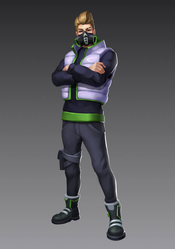 2D Character Design for Battle Royal Game