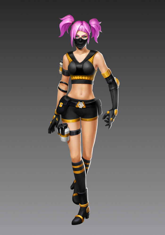 2D Character Design for Battle Royal Game