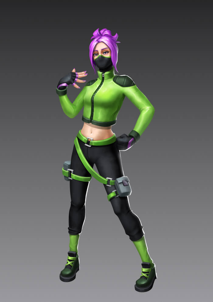 2D Character Design for Battle Royal Game