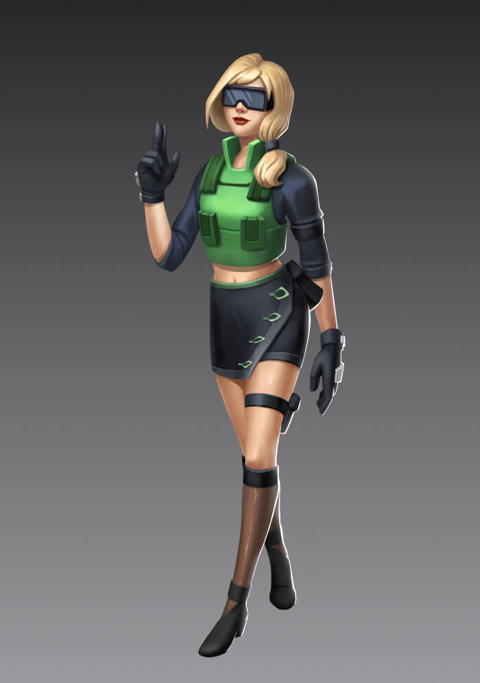 2D Character Design for Battle Royal Game