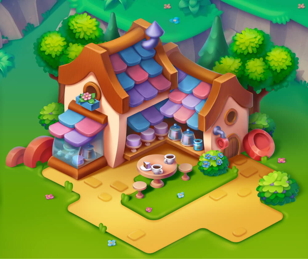 2D Building Design for Hyper Casual Game