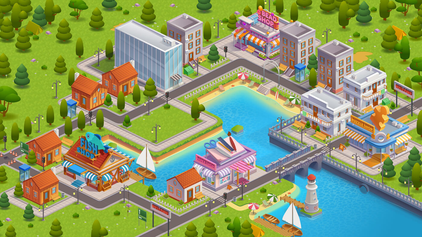 2D Building Design for Hyper Casual Game