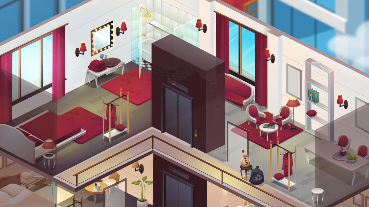 2D Interiors Design for Hyper Casual Game