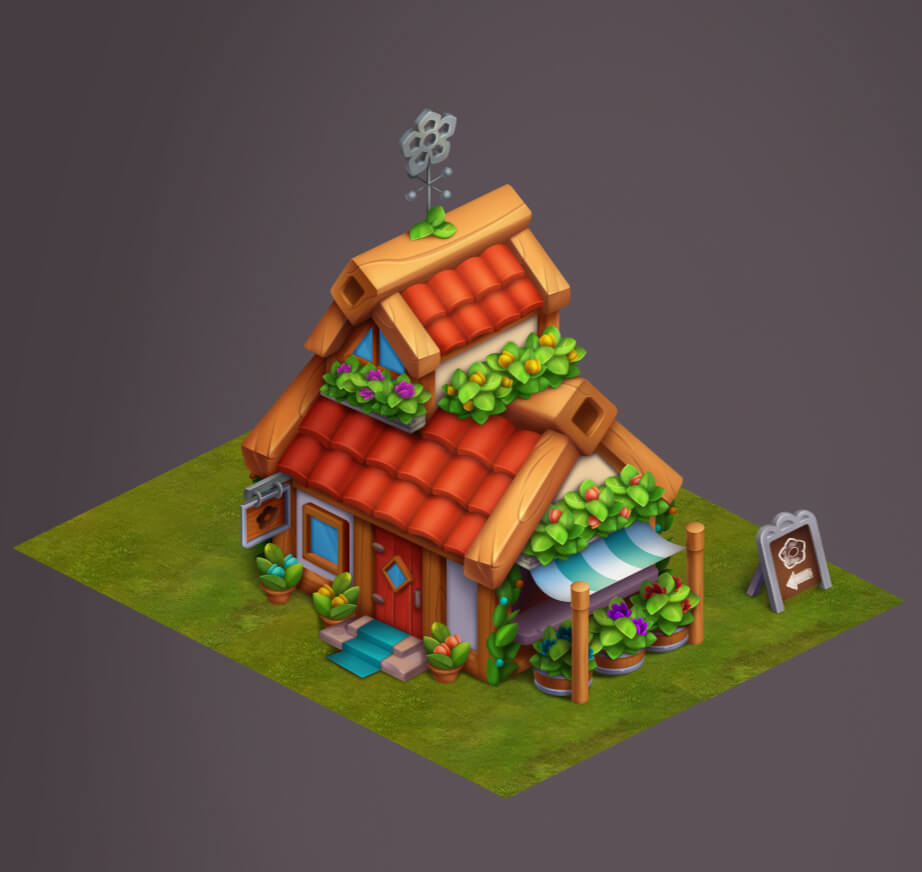 2D Building Design for Hyper Casual Game