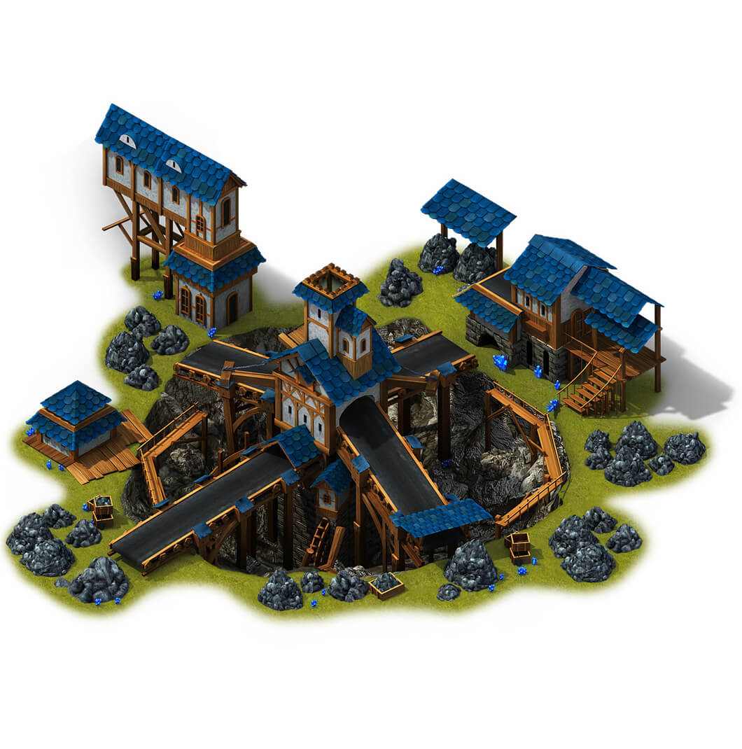 3D Buildings Creation for MMO Game Lust Power