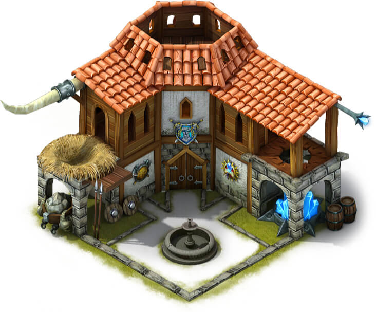 3D Buildings Creation for MMO Game Lust Power