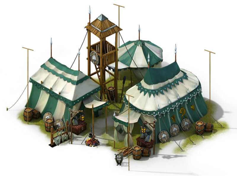 3D Buildings Creation for MMO Game Lust Power