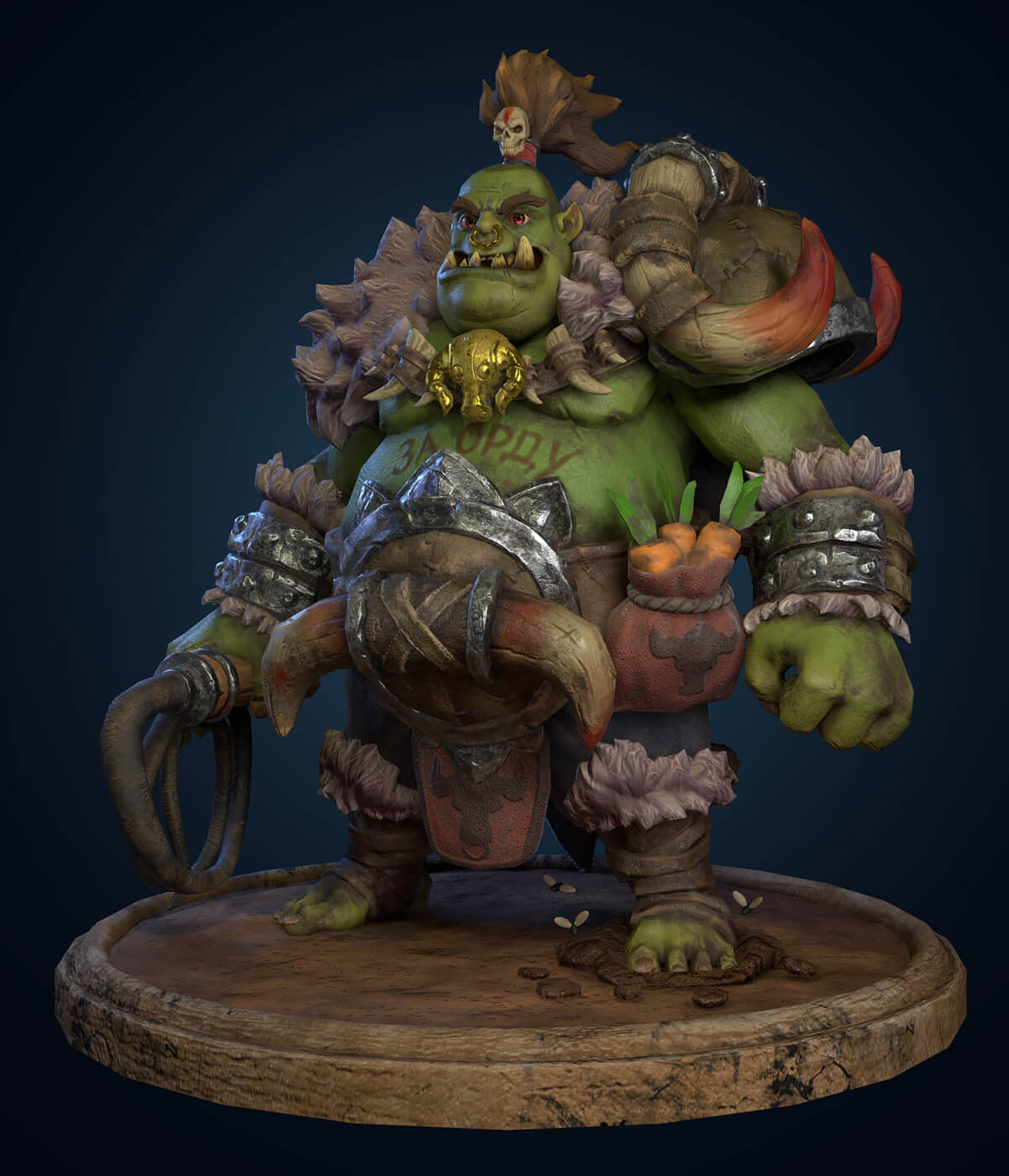 Orc Game character 3d model creation