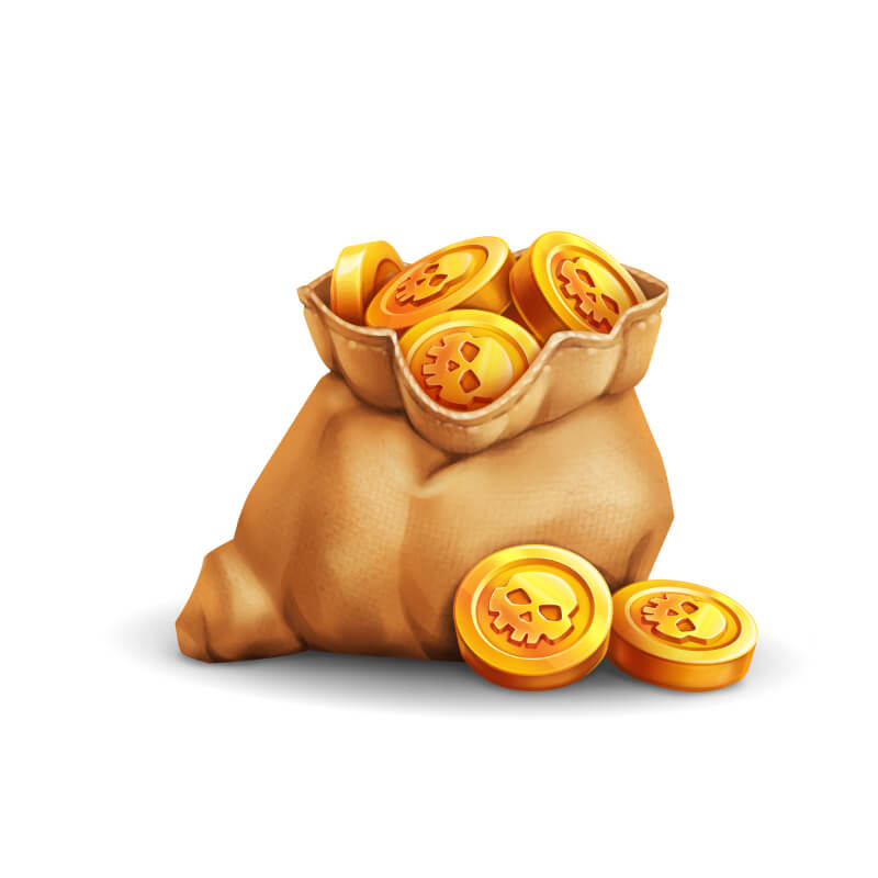 2D Coins Artwork Design