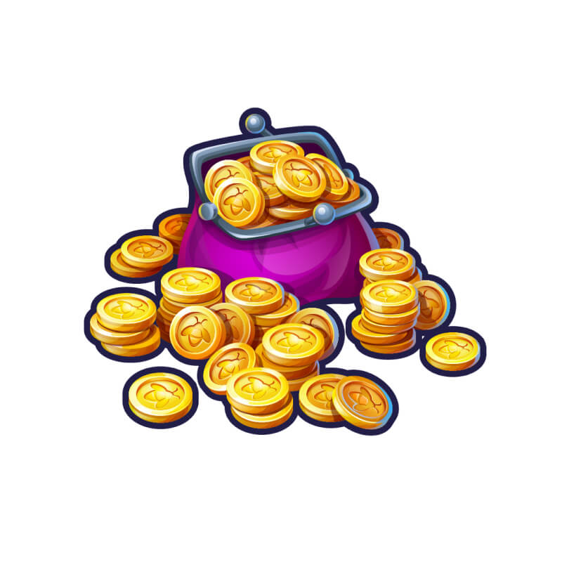 2D Coins Artwork Design