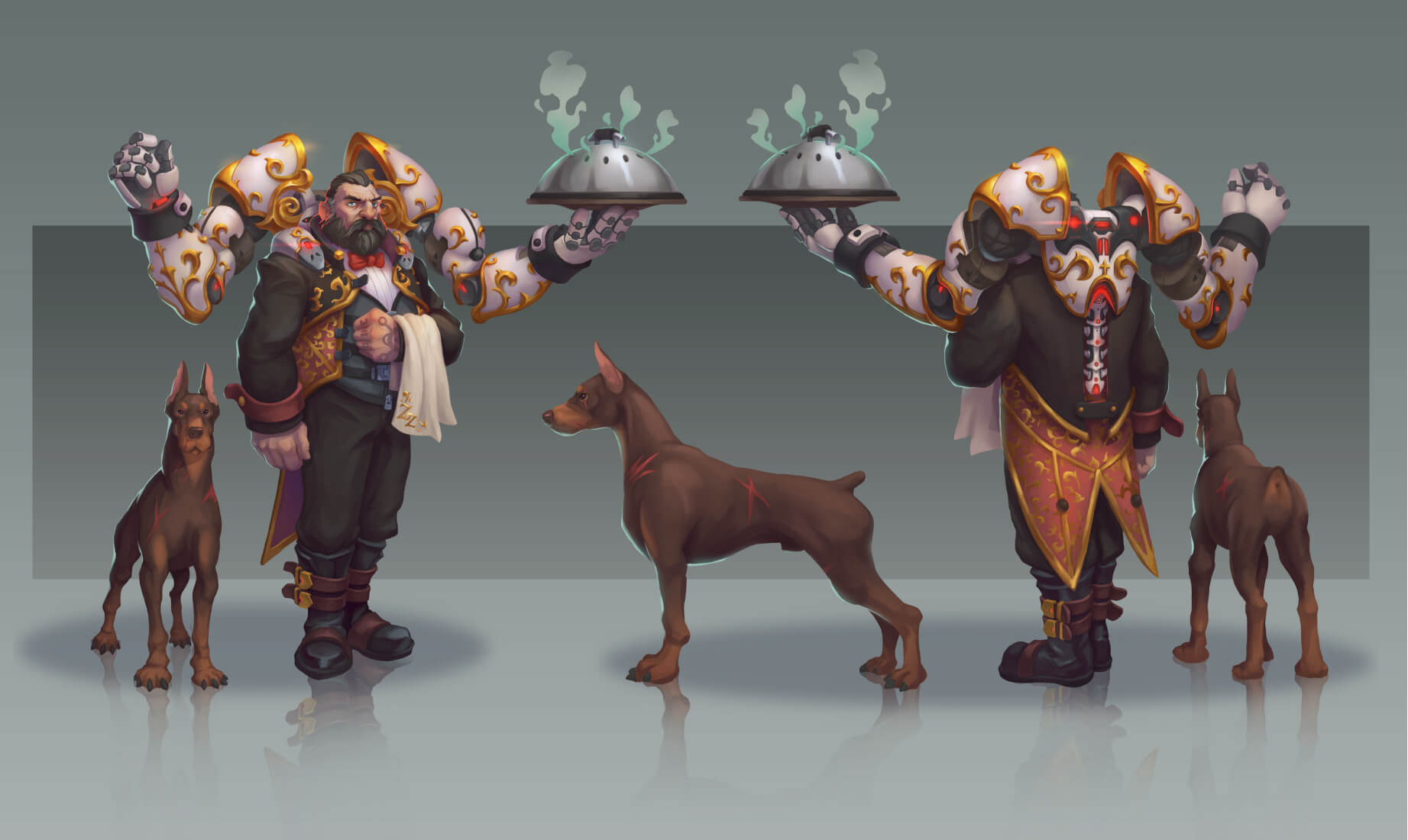 2D Game Character Concept Art Creation