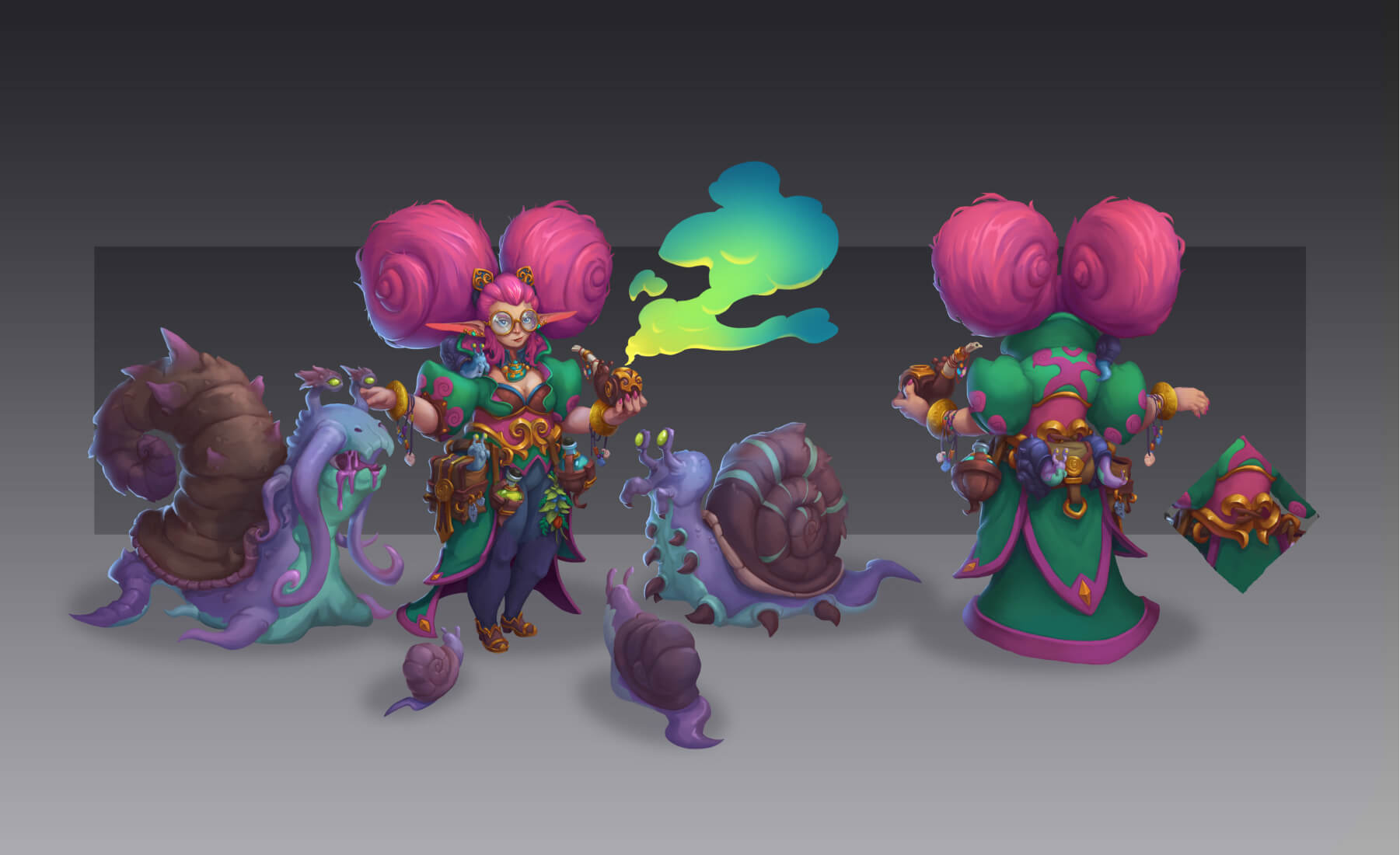 2D Game Character Concept Art Creation