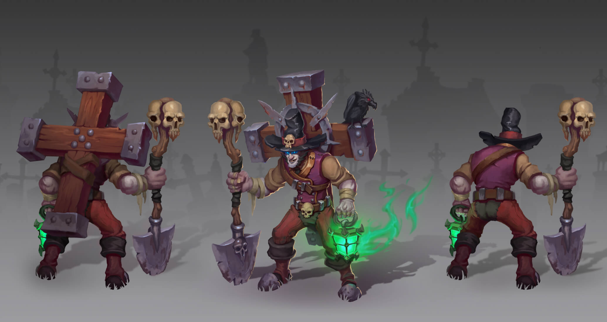 2D Game Character Concept Art Creation