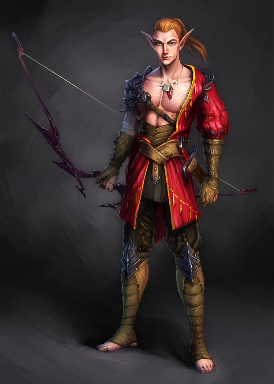 2D Game Character Concept Art Creation
