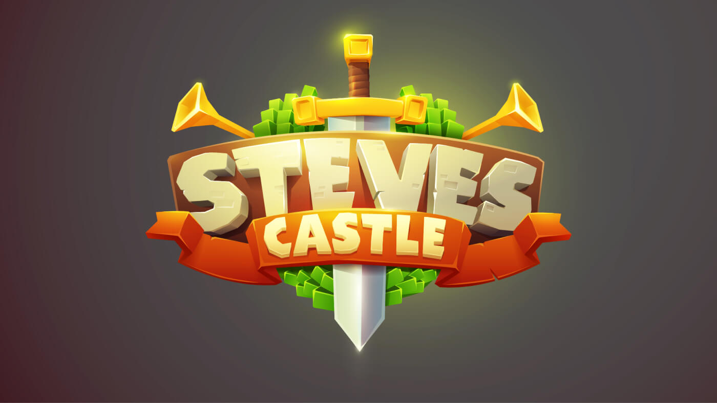 Steves Castle 2D Game Logo Creation