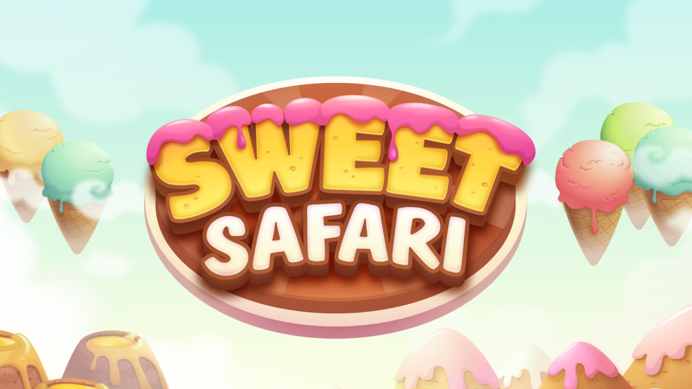 Sweet Safari 2D Game Logo Creation