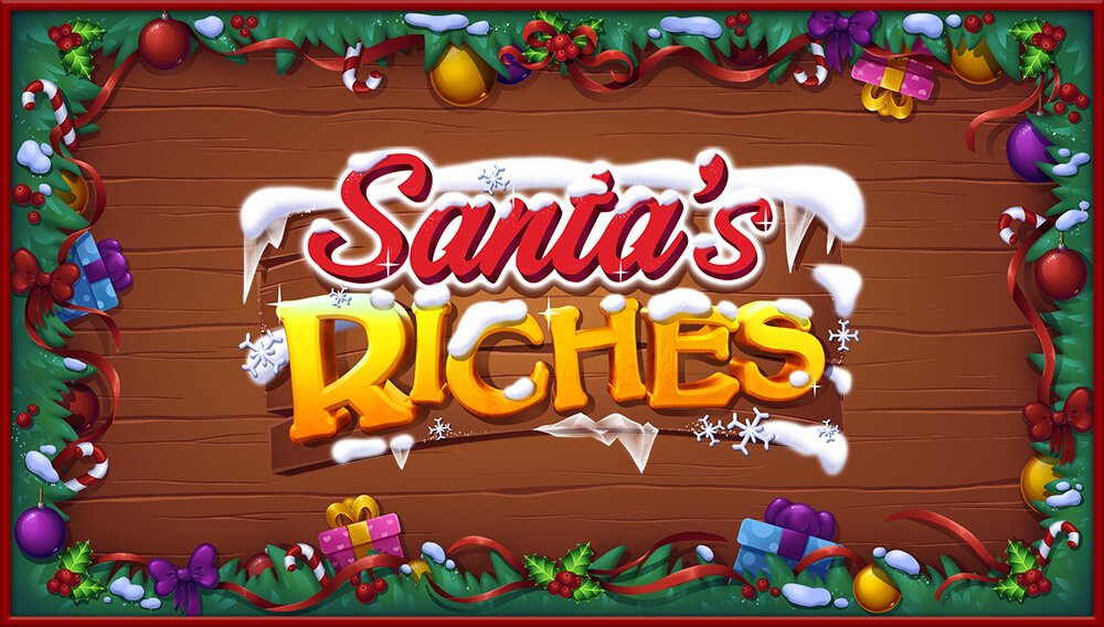 Santa's Riches 2D Game Logo Creation