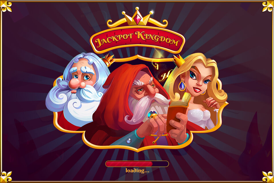 Jackpot Kingdom 2D Game Logo Design