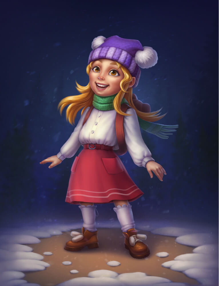 2D Girl Game Character Design