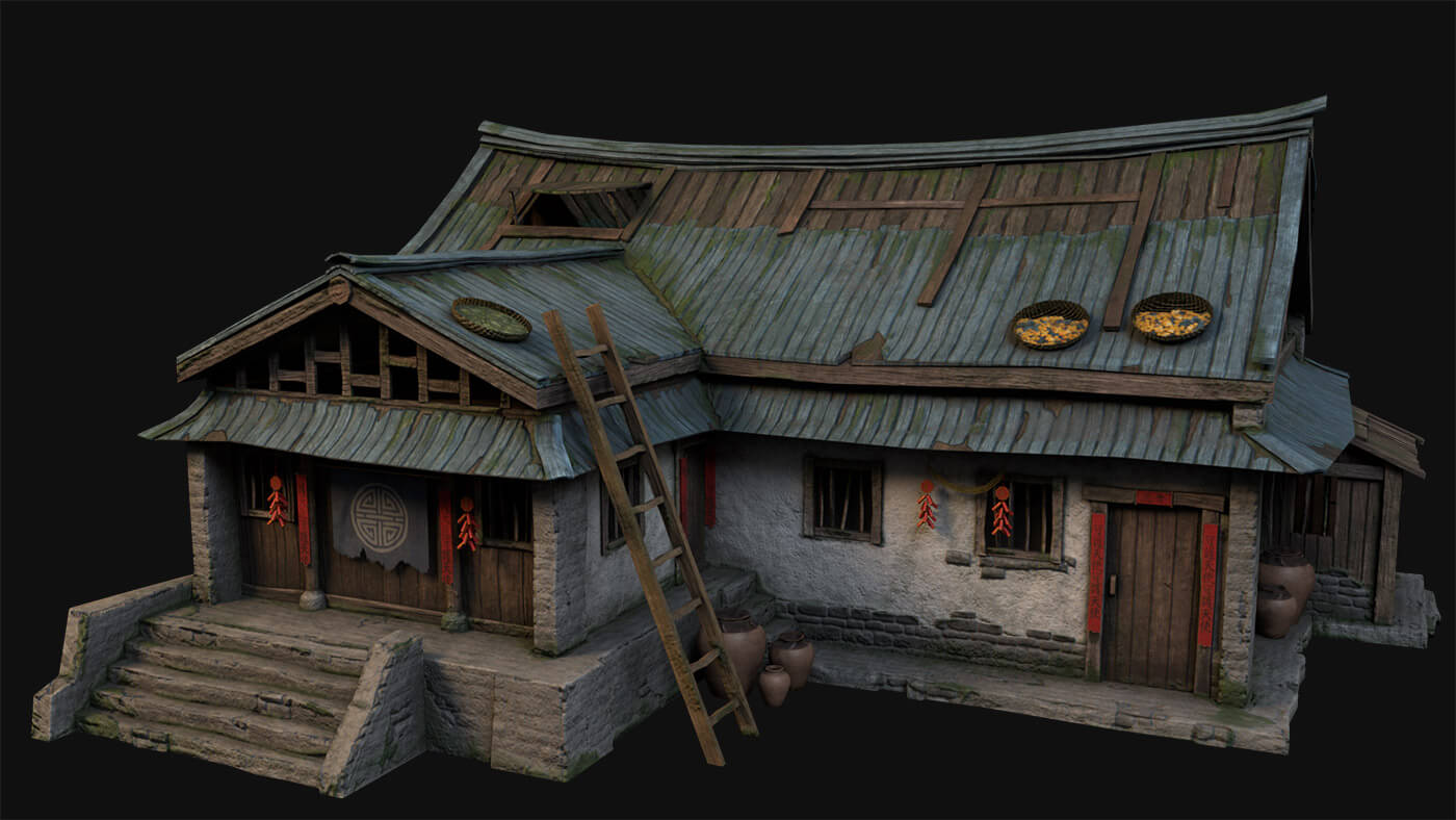 3D Buildings Artwork for Games