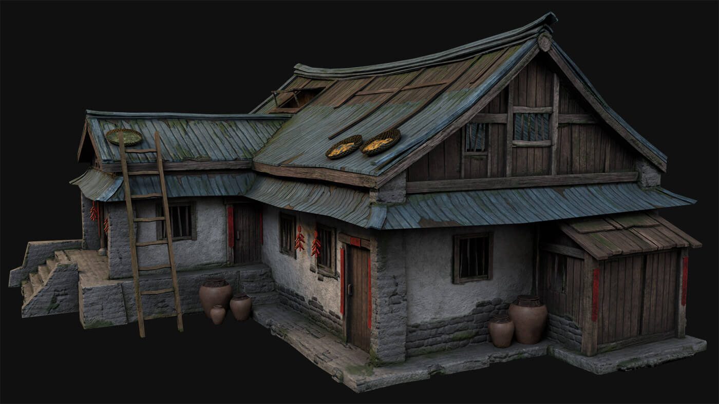 3D Buildings Artwork for Games