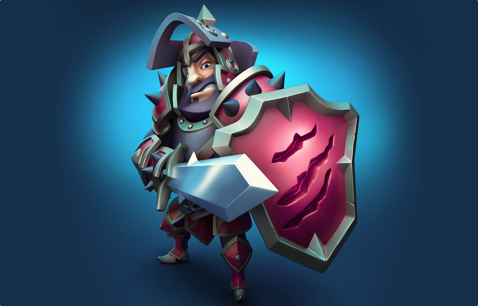 Knight 3d character design
