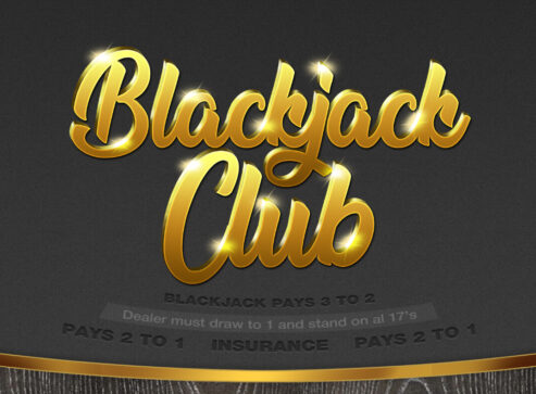 Blackjack Club cards game design and development
