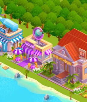Mission Zoo promotional mobile game graphics design