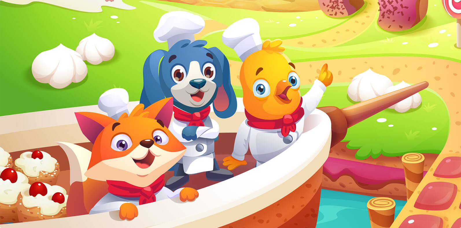 Sweet Safari 2D Match 3 Game Development