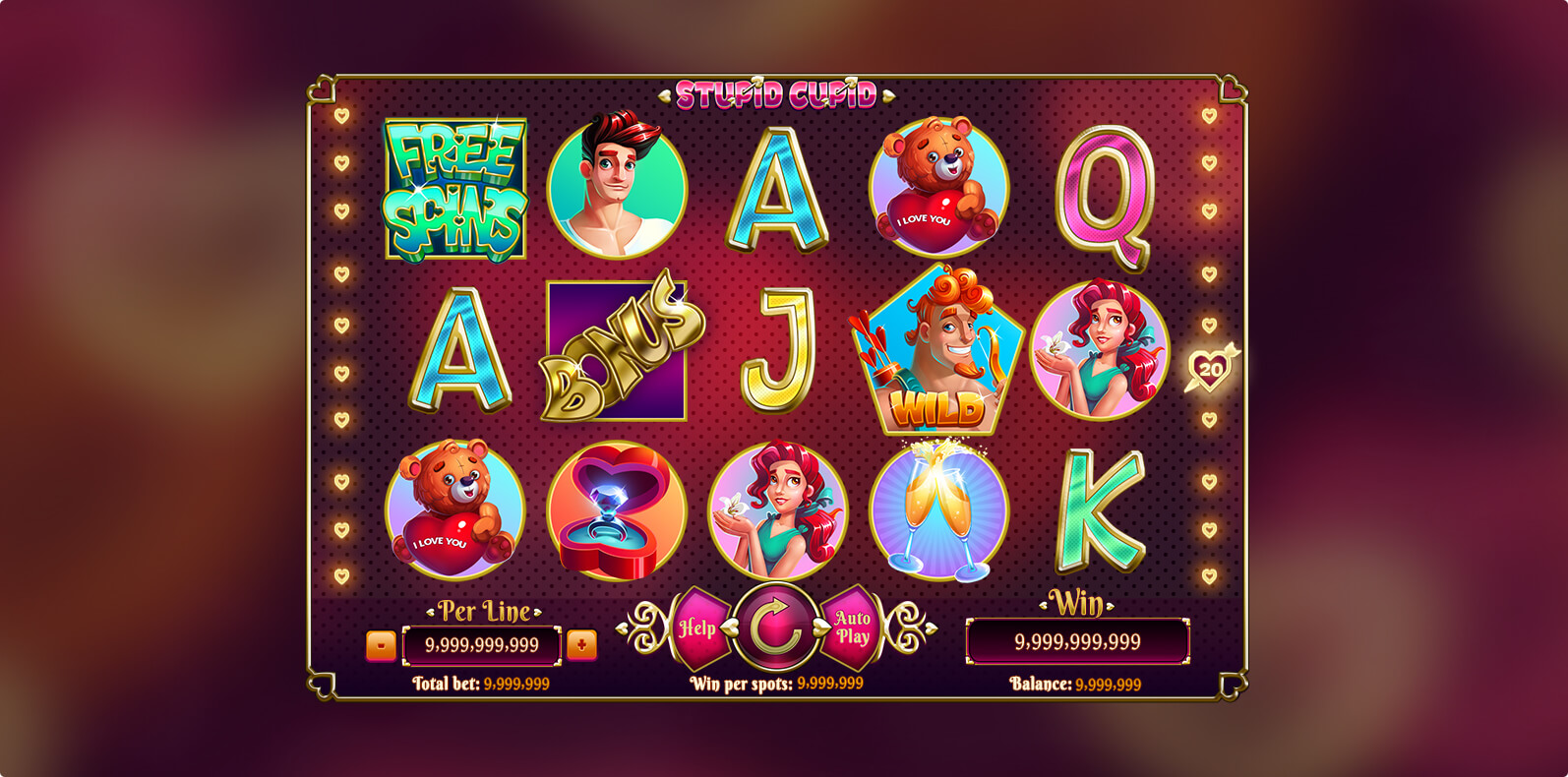 Stupid Cupid - Slots Game Theme Design