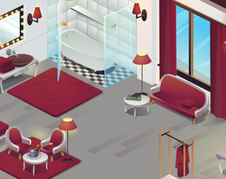 Game assets for a hidden object design