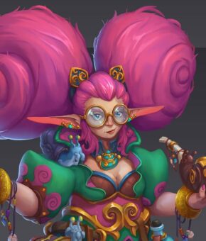 Lady of Snails character concept art design
