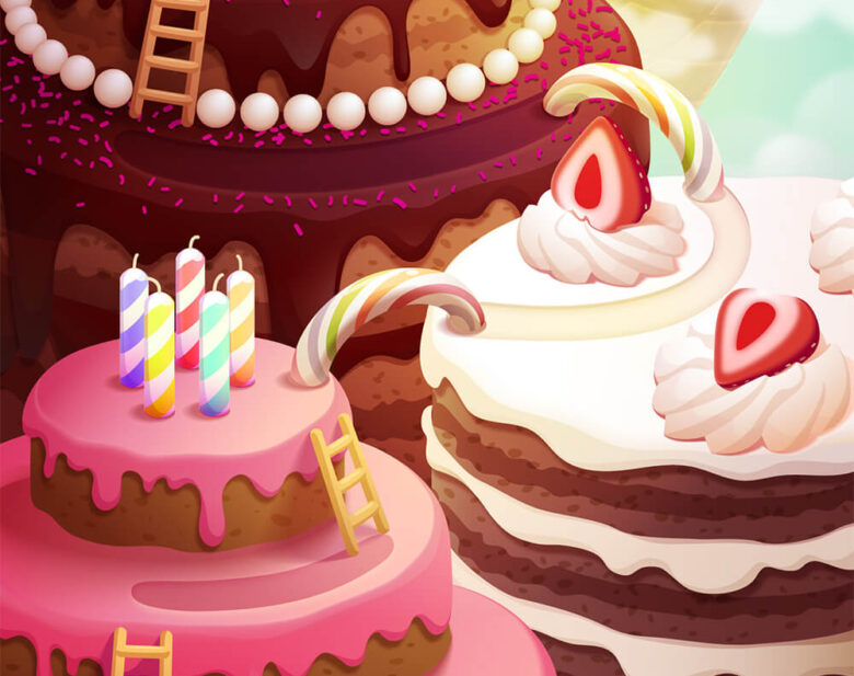 Sweet Safari Cartoon Game Graphics Design