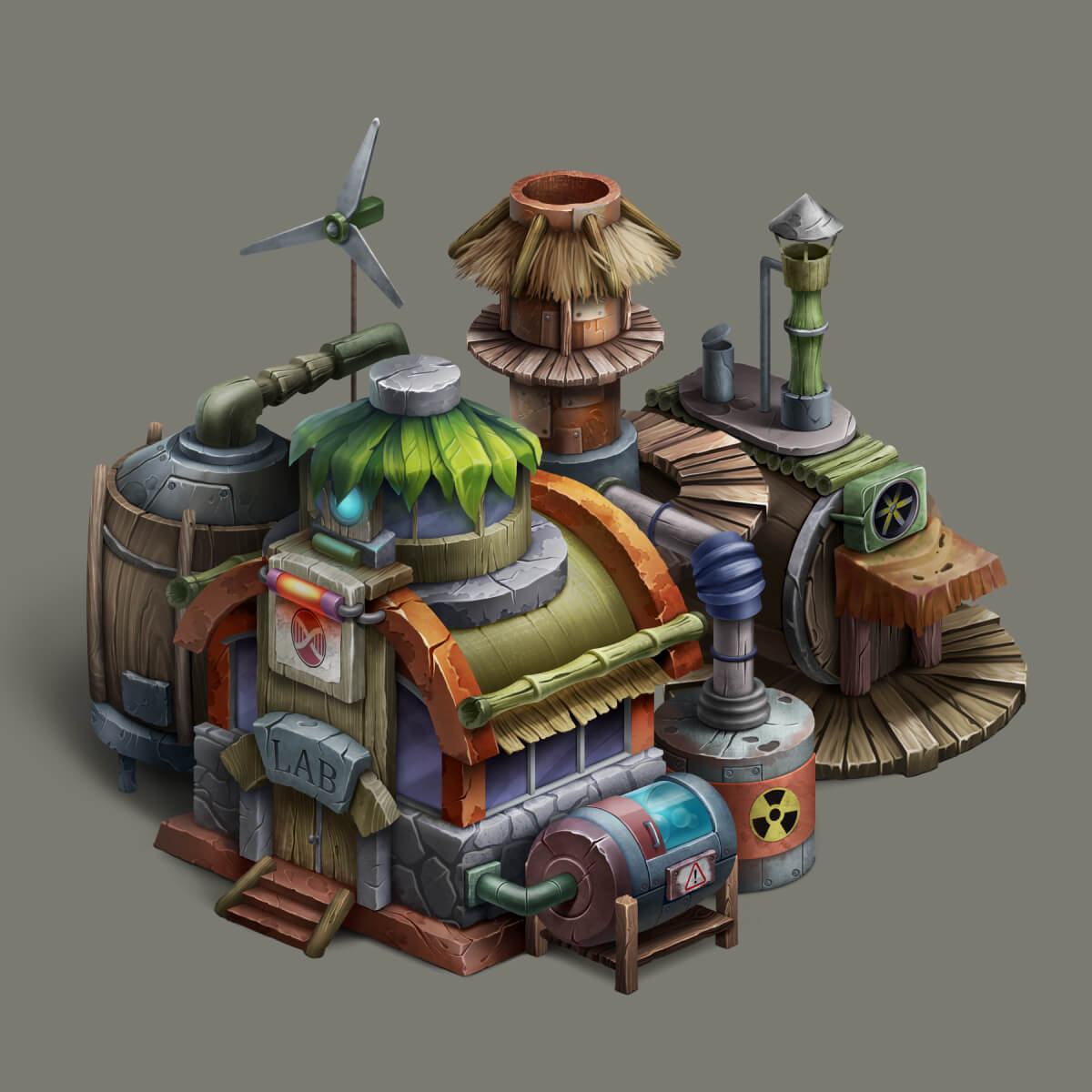 2D Building Design for NFT Islands Game