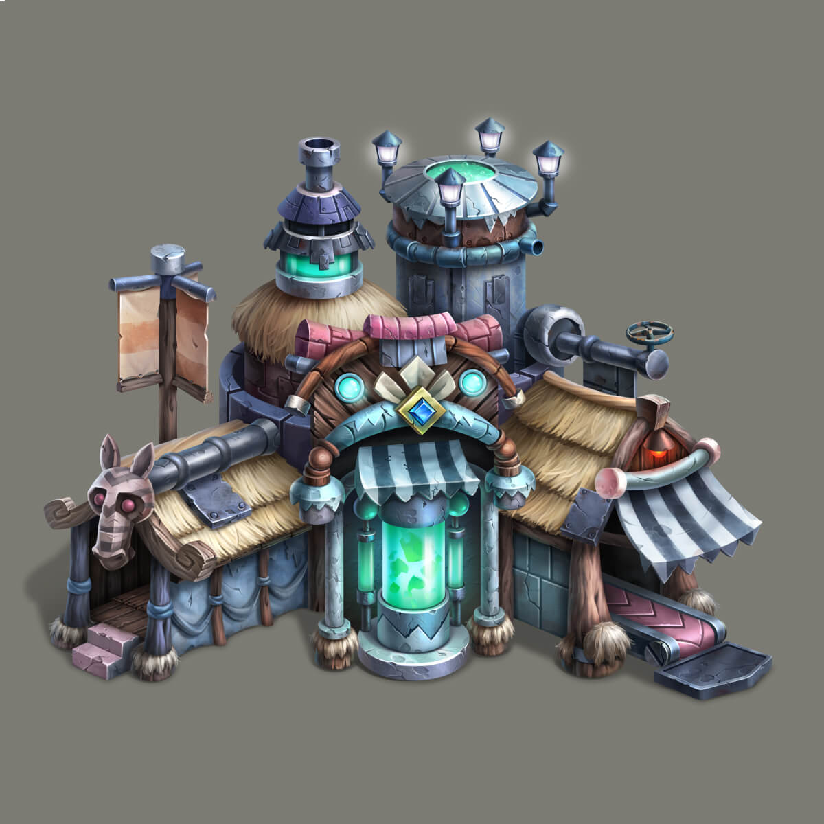 2D Building Design for NFT Islands Game