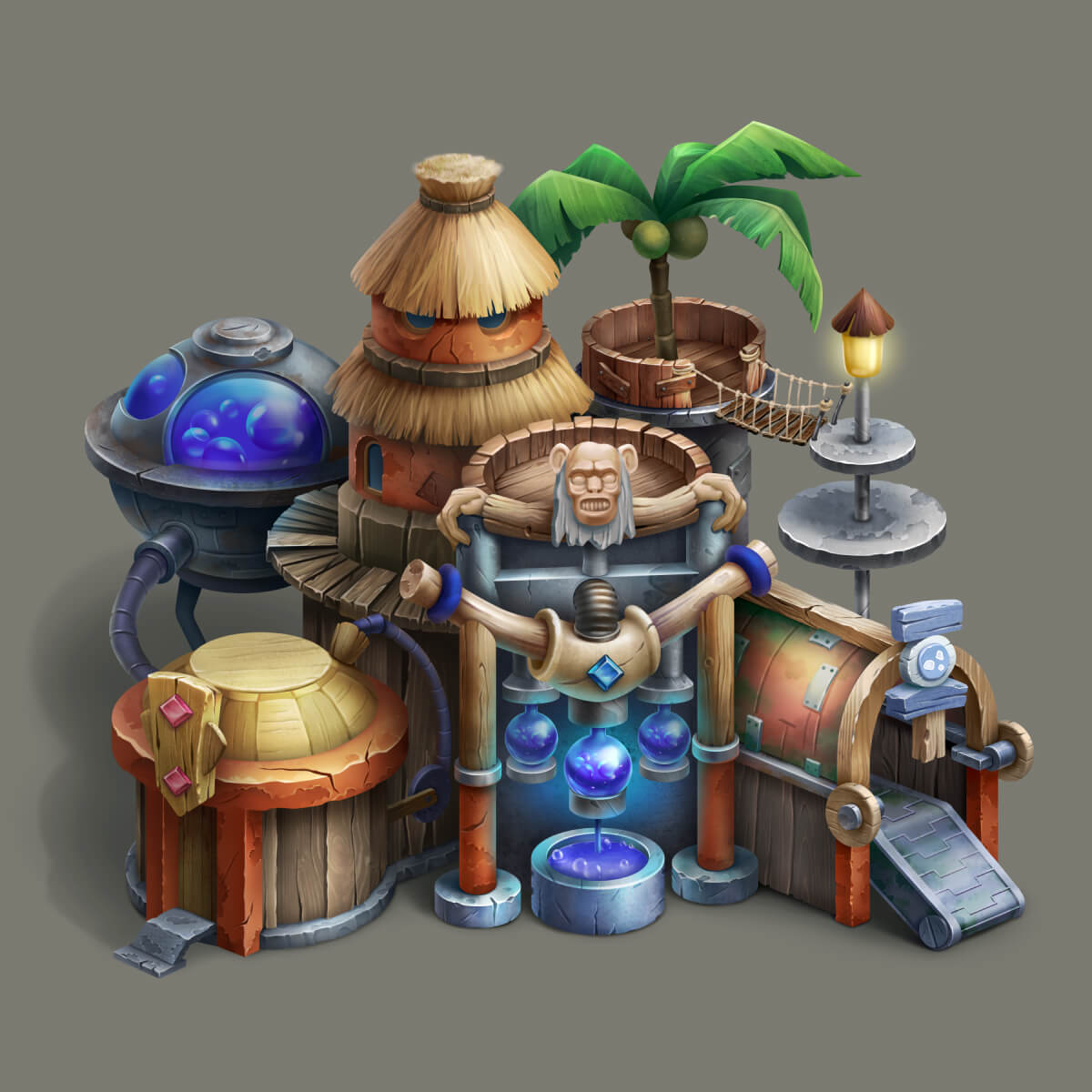 2D Building Design for NFT Islands Game