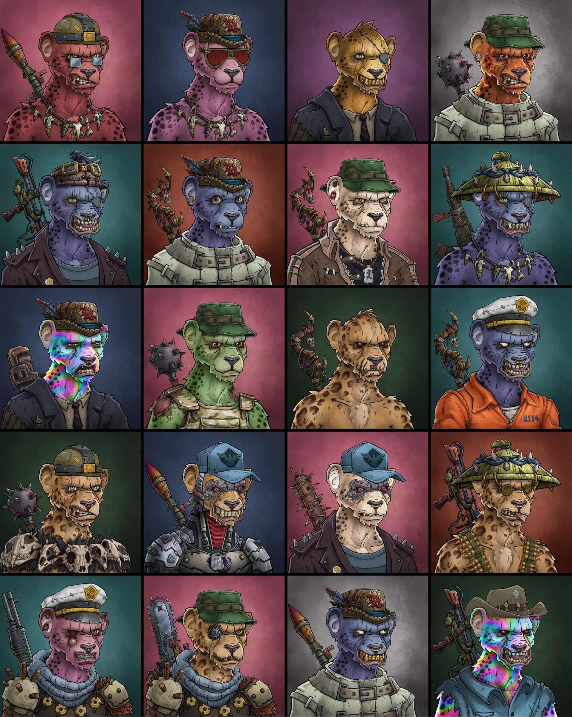 Characters design for Blockchain Game NFT Islands