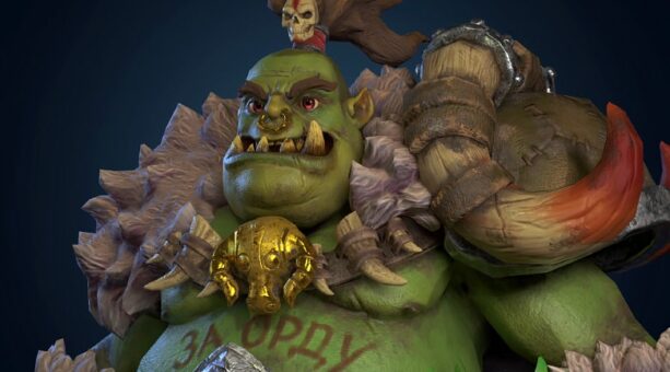 Orc Game character 3d model creation