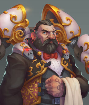 Steampunk Butler Character Concept Art Design