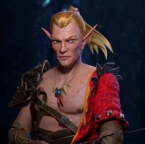 Elf warrior 3d character design
