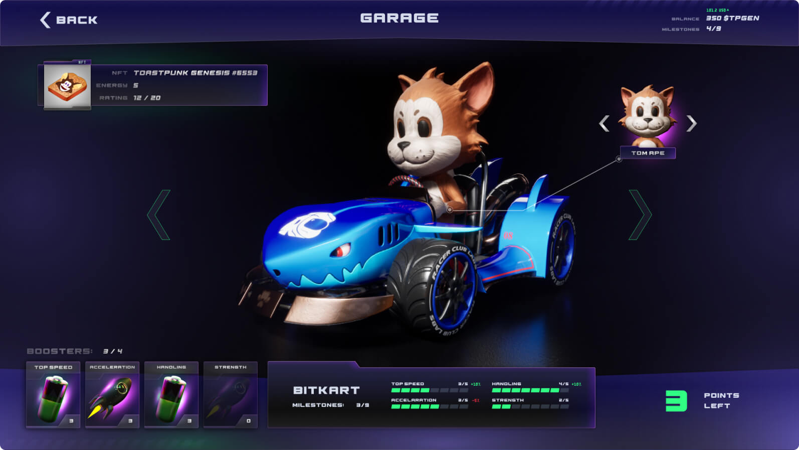 Racer Club Game Character Design