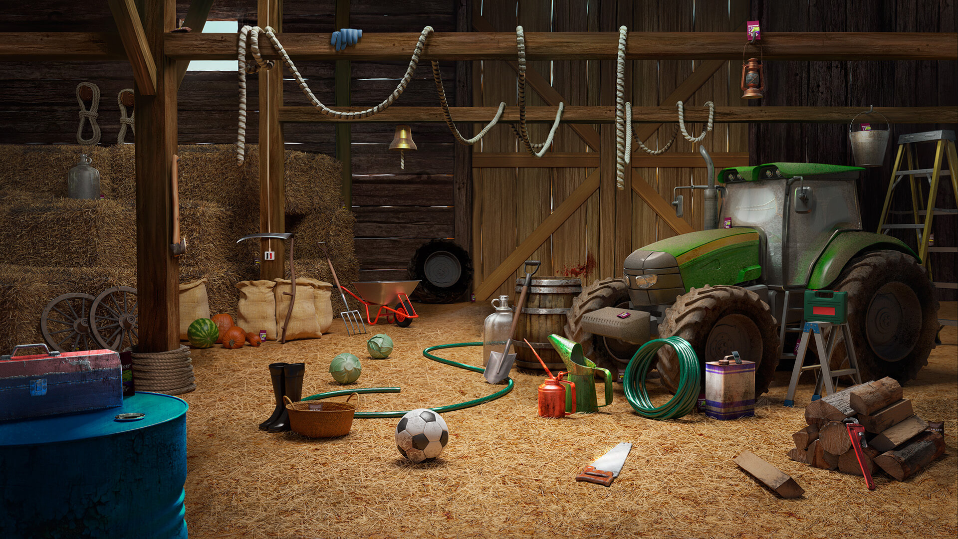 3D Environments Design for Hidden Objects Game