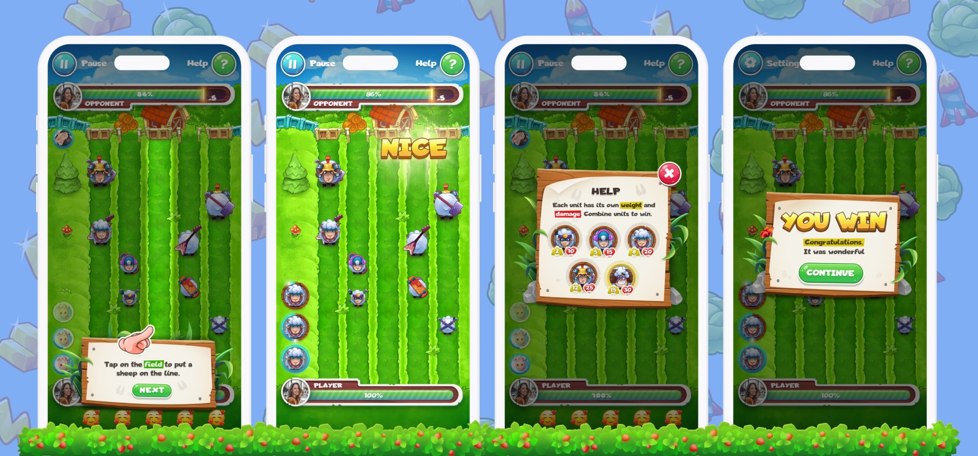 Sheep Fight game part production