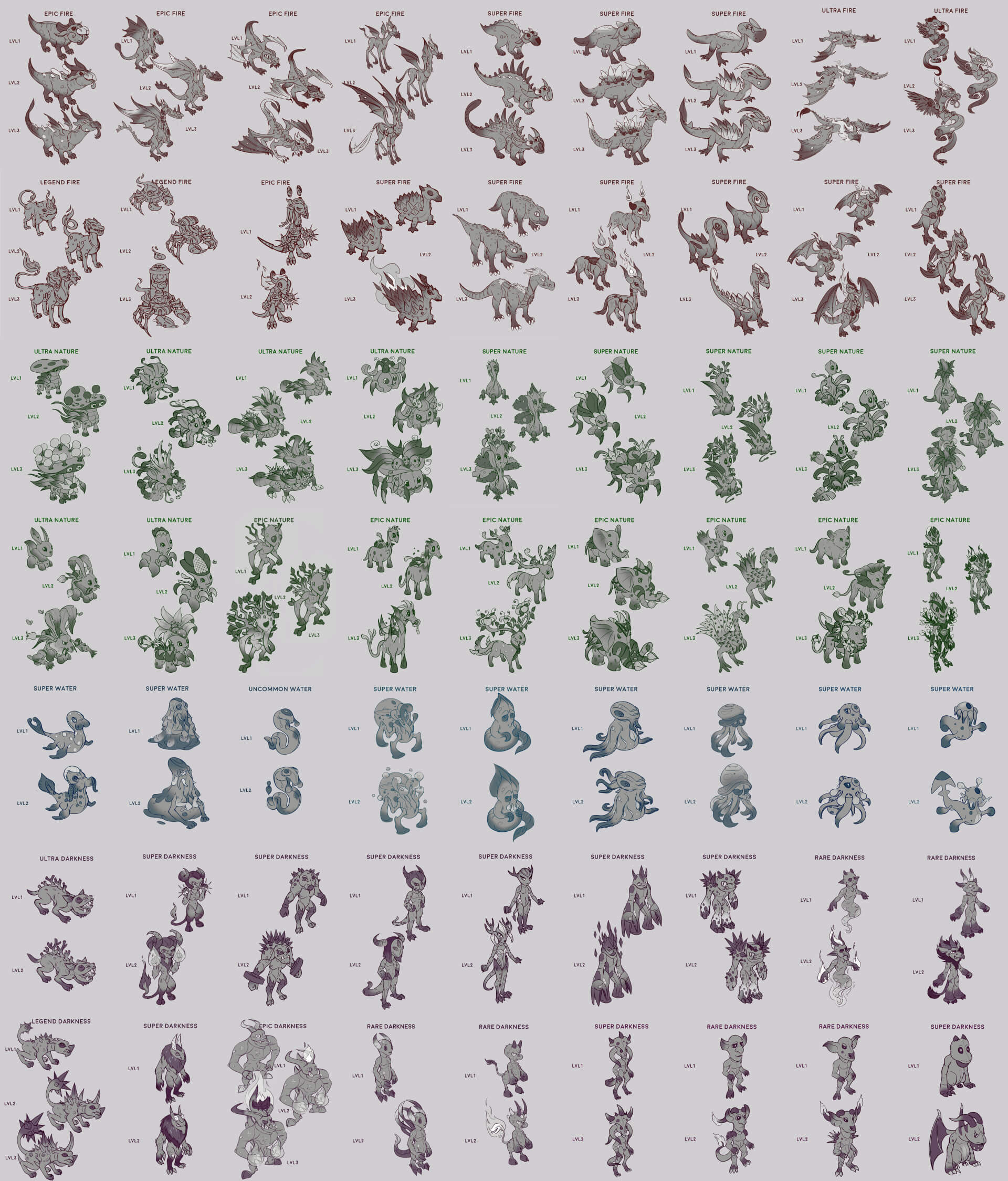 Space Pirates Game Characters Concept Art