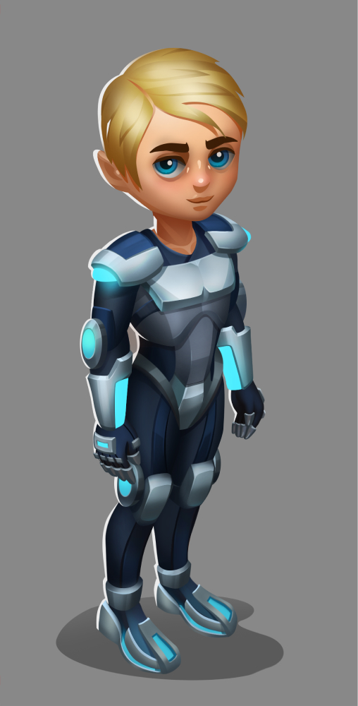 2D Characters Creation for Space Pirates Game