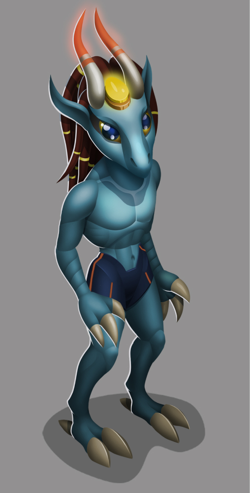 2D Characters Creation for Space Pirates Game