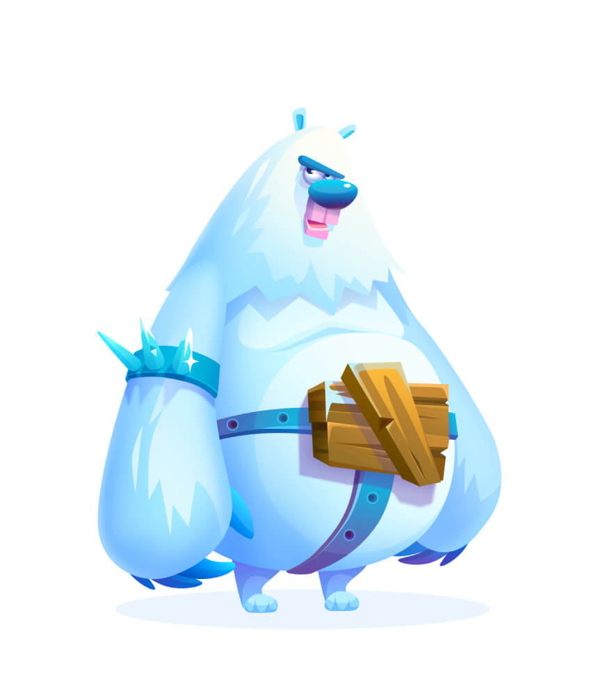 2D Bear Game Character Design